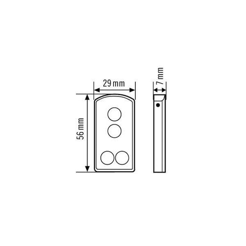 EM10016011 ESY-LUX MOBIL-RCI-M FERNBED. SILBER ZU ESYLUX BEWEGUNGSMELDER Produktbild Additional View 1 L