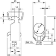 1156063 Obo 2056M46FT Bügelschelle 40-46mm, mit Metalldruckwanne, verzinkt Produktbild Additional View 1 S