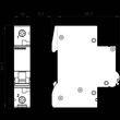 5SL6125-7 SIEMENS LS-SCHALTER C 25A 1-POLIG AC 230/400V Produktbild Additional View 2 S