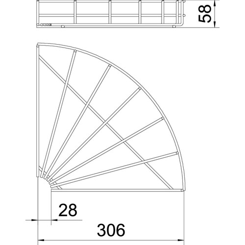 6002234 OBO GITTERRINNENBOGEN 90GRAD 55X300 Produktbild Additional View 1 L