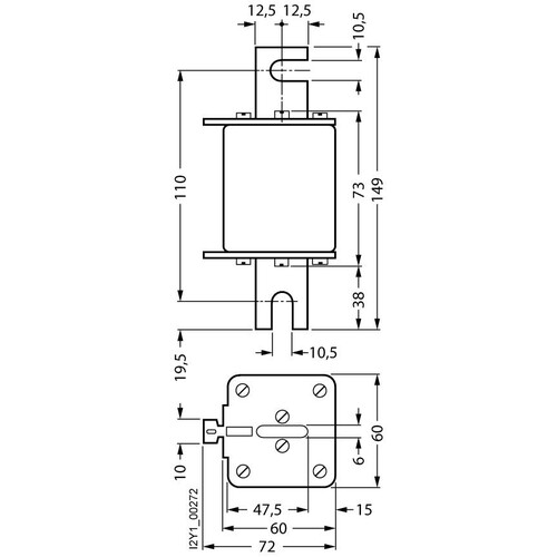 3NE3338-8 SIEMENS SITOR-SICHERUNGSEINS. 800A AC 800V GR.2/110MM Produktbild Additional View 1 L