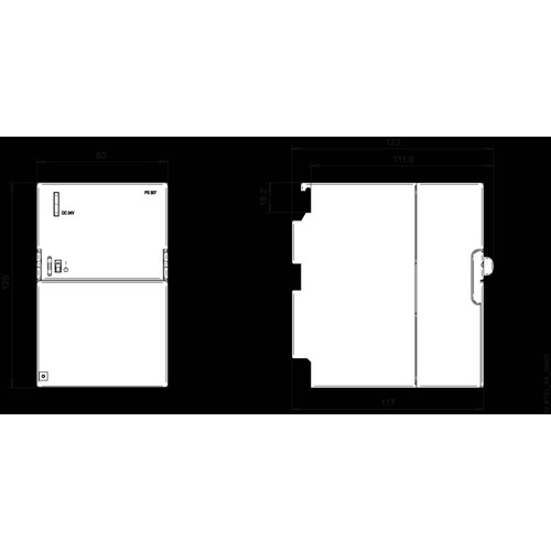 6ES73071KA020AA0 SIEMENS SIMATIC S7-300 GEREGELTE STROMVERS.AC120/230V/DC24V/10A Produktbild Additional View 1 L