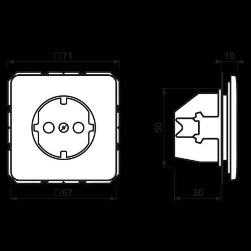 CD1520 JUNG SCHUKO-STECKDOSE CD 500 weiß Produktbild Additional View 1 L