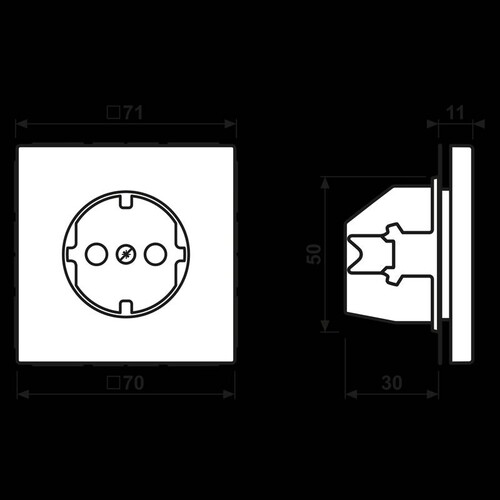 ES1520 JUNG Schuko Steckdose LS-Programm Edelstahl Produktbild Additional View 1 L