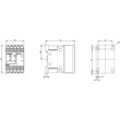 3RT2015-2BB41 Siemens Schütz AC-3 1S 3KW/400V DC 24V 3P BGR.S00 Federzugansch Produktbild Additional View 2 S