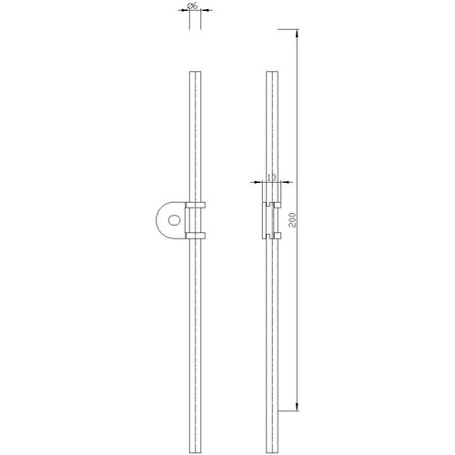 3SE5000-0AA80 SIEMENS Stangenhebel Alu 200mm für 3SE51/52 Produktbild Additional View 1 L