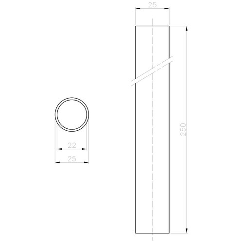 8WD4308-0EA SIEMENS Signalsäule Durchmesser 70mm, Länge 250mm Produktbild Additional View 1 L