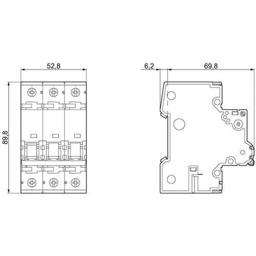 5SY4335-7 SIEMENS LS-Schalter C35 10kA 3pol. Produktbild Additional View 2 L