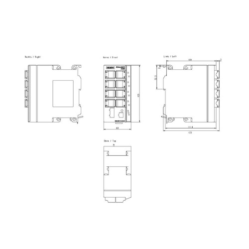 6GK52080BA102AA3 SIEMENS Scalance X208 IE Switch, 8x10/1 Produktbild Additional View 1 L