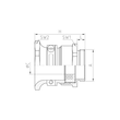 23.616M25 Jacob MS-Favorit Kabelverschr. M25/PG16 Produktbild Additional View 1 S