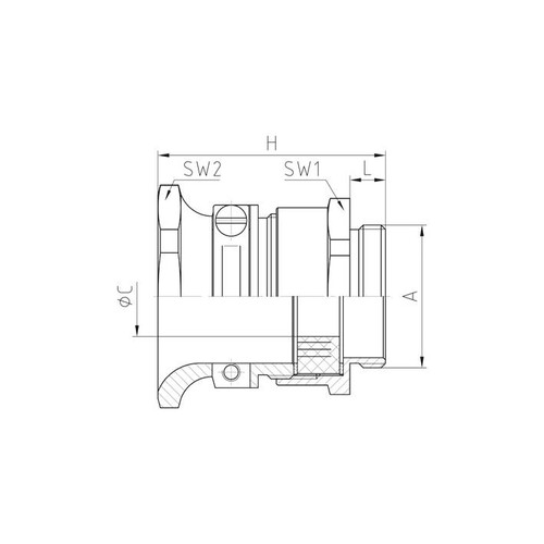 23.616M25 Jacob MS-Favorit Kabelverschr. M25/PG16 Produktbild Additional View 1 L