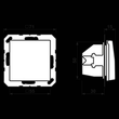 AS1520KIKL JUNG Schukosteckdose KI mit Klappdeckel, 1-fach, weiß, glänzend Produktbild Additional View 1 S