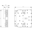 3RH1921-2DE11 SIEMENS Hilfsschalterblock DIN EN 50012 1S+1OE Produktbild Additional View 2 S