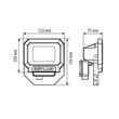 EL10810015 ESY-LUX LED Strahler 10W schwarz 3000K Produktbild Additional View 1 S