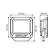 EL10810114 ESY-LUX LED Strahler 30W schwarz 3000K Produktbild Additional View 1 S