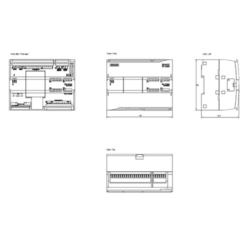 6ES7215-1AF40-0XB0 Siemens Simatic S7-1200F, CPU 1215 FC, KOMPAKT CPU Produktbild Additional View 2 L