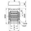 6059029 OBO MKSM650FT Kabelrinne gelocht mit Schnellverbinder, 60x500x3050mm Produktbild Additional View 1 S