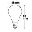 112442 ISOLED LED Illu Filament E14 4W 335lm 2700K matt warmweiß dimmbarEEI:A++ Produktbild Additional View 1 S