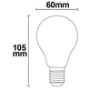 112445 ISOLED LED Birne Filament E27 5W 510lm 2700K klar warmweiß dimmbar EEI:A+ Produktbild Additional View 2 S