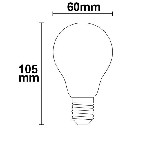 112445 ISOLED LED Birne Filament E27 5W 510lm 2700K klar warmweiß dimmbar EEI:A+ Produktbild Additional View 2 L