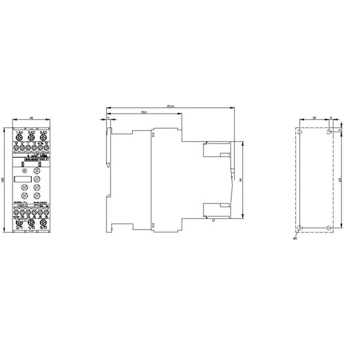 3RW4024-1TB04 SIEMENS Sirius Sanftstart S0 12,5A, 5,5kW/400V AC 200-480V Produktbild Additional View 2 L