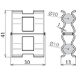 308132 DEHN DC BK 10 RD10 STBLANK DEHNclip Bewehrungsklemme Produktbild Additional View 2 S