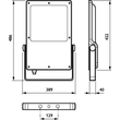 09639700 Philips CoreLine Tempo BVP130 LED260/740 A LED Scheinw. 26000lm 243W Produktbild Additional View 3 S