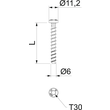 3498108 Obo Brandschutz-Schraubanker MMS-plus 6X50mm, Panhead, Antrieb T30 Produktbild Additional View 1 S
