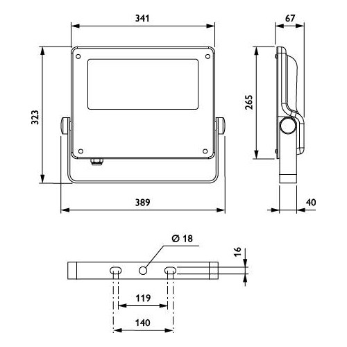 45589700 Philips CoreLine Tempo BVP125 LED120-4S/740 S Scheinwerfer 12000lm 93W Produktbild Additional View 3 L