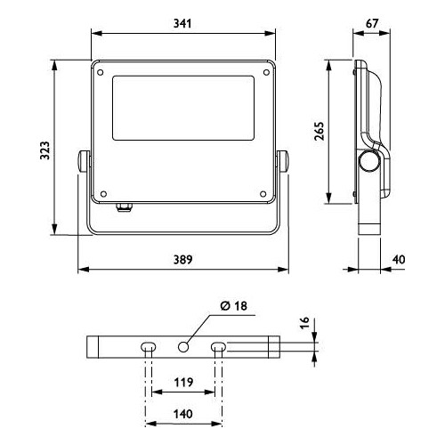 45587300 Philips CoreLine Tempo BVP125 LED120-4S/740 A Scheinwerfer 12000lm 93W Produktbild Additional View 2 L