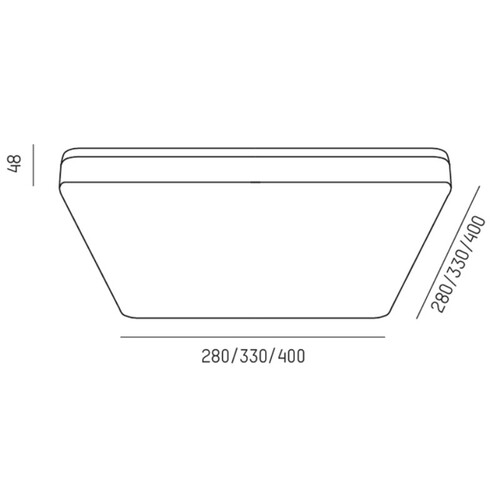 501-q3319150 Molto Luce Muso Decken- aufbauleuchte weiß LED SYS 24W 3000K Produktbild Additional View 2 L