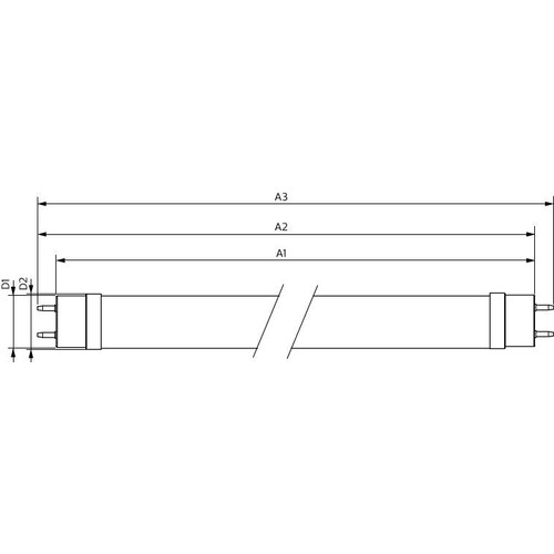 64691200 Philips MAS LEDtube Value G13 1500mm HO 20,5W 830 T8 Glas 2900lm Produktbild Additional View 2 L