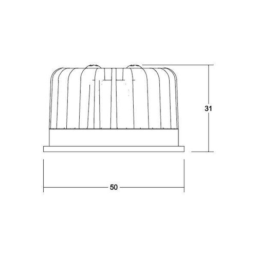 12920003 Brumberg LED MR16 Linsen 350mA,6W,40mm,3000K, 38 Produktbild Additional View 1 L