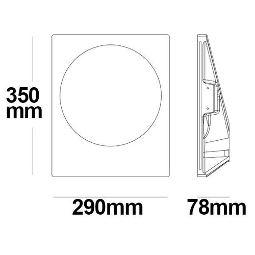 112166 Isoled Gips-Wand-Einbauleuchte GU10, große Öffnung rund Produktbild Additional View 2 L