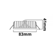 114881 Isoled LED Einbaustrahler Sys-90 MiniAMP, 10W, 24V DC 3000K, CRI92, dim. Produktbild Additional View 1 S