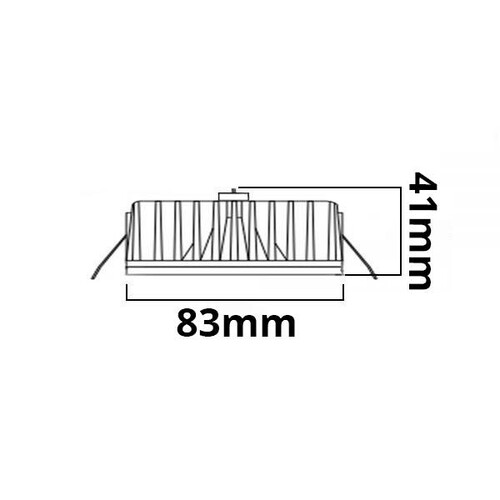 114881 Isoled LED Einbaustrahler Sys-90 MiniAMP, 10W, 24V DC 3000K, CRI92, dim. Produktbild Additional View 2 L