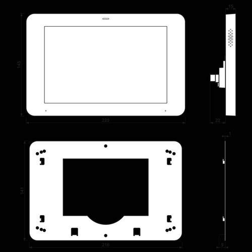 SP0081U JUNG KNX Smart Panel 8 Produktbild Additional View 1 L