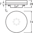 4058075433441 Osram LSGX5340120 4,9W/827 230V GX53 FS1 Produktbild Additional View 3 S