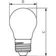 34766300 Philips CorePro LEDLuster 6,5-60W P45 E27 klar G Produktbild Additional View 1 S
