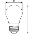 34766300 Philips CorePro LEDLuster 6,5-60W P45 E27 klar G Produktbild Additional View 2 S