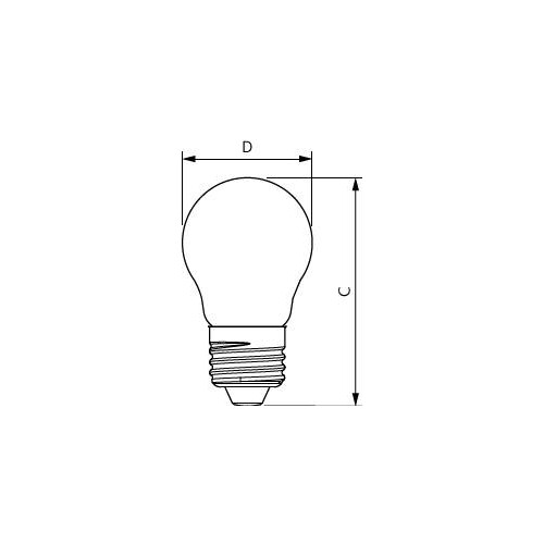 34766300 Philips CorePro LEDLuster 6,5-60W P45 E27 klar G Produktbild Additional View 2 L