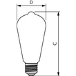32481700 Philips Lampen MASTER Value LEDbulb 5,9-60W ST64 E27 92 Produktbild Additional View 2 S
