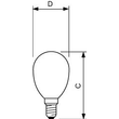 34774800 Philips CorePro LEDLuster 2-25W P45 E14 klar Gla Produktbild Additional View 2 S