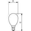 34774800 Philips CorePro LEDLuster 2-25W P45 E14 klar Gla Produktbild Additional View 3 S