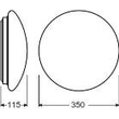 4058075617964 Ledvance SF CIRCULAR 350 V 18W 840 IP44 Decken/Wandleuchte Produktbild Additional View 1 S