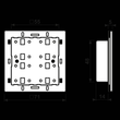 42911ST KNX Tastsensor Modul Universal 1fach Produktbild Additional View 1 S