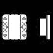 CD52911ST KNX Tastsensor-Modul Universal 1fach Produktbild Additional View 1 S