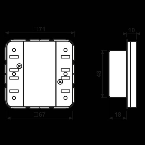 CD52931ST KNX Tastsensor-Modul Universal 3fach Produktbild Additional View 1 L