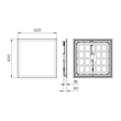 50180500 Philips Panel Einbauleuchte RC133V G5 29_36_43S/830_40 PSU W62L62 OC Produktbild Additional View 4 S