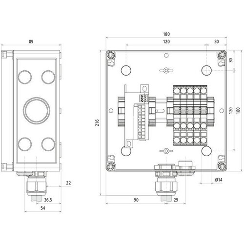 900905 Dehn Netzanschaltkasten Dehncube DCU EMOB 2 32 Produktbild Additional View 4 L